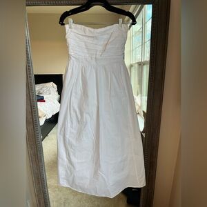 EUC Abercrombie Emerson Strapless Cotton Midi Dress